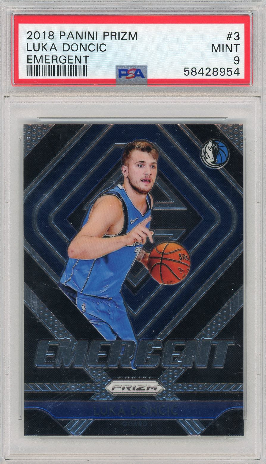 2018 Panini Prizm #3 Luka Doncic Emergent PSA 9