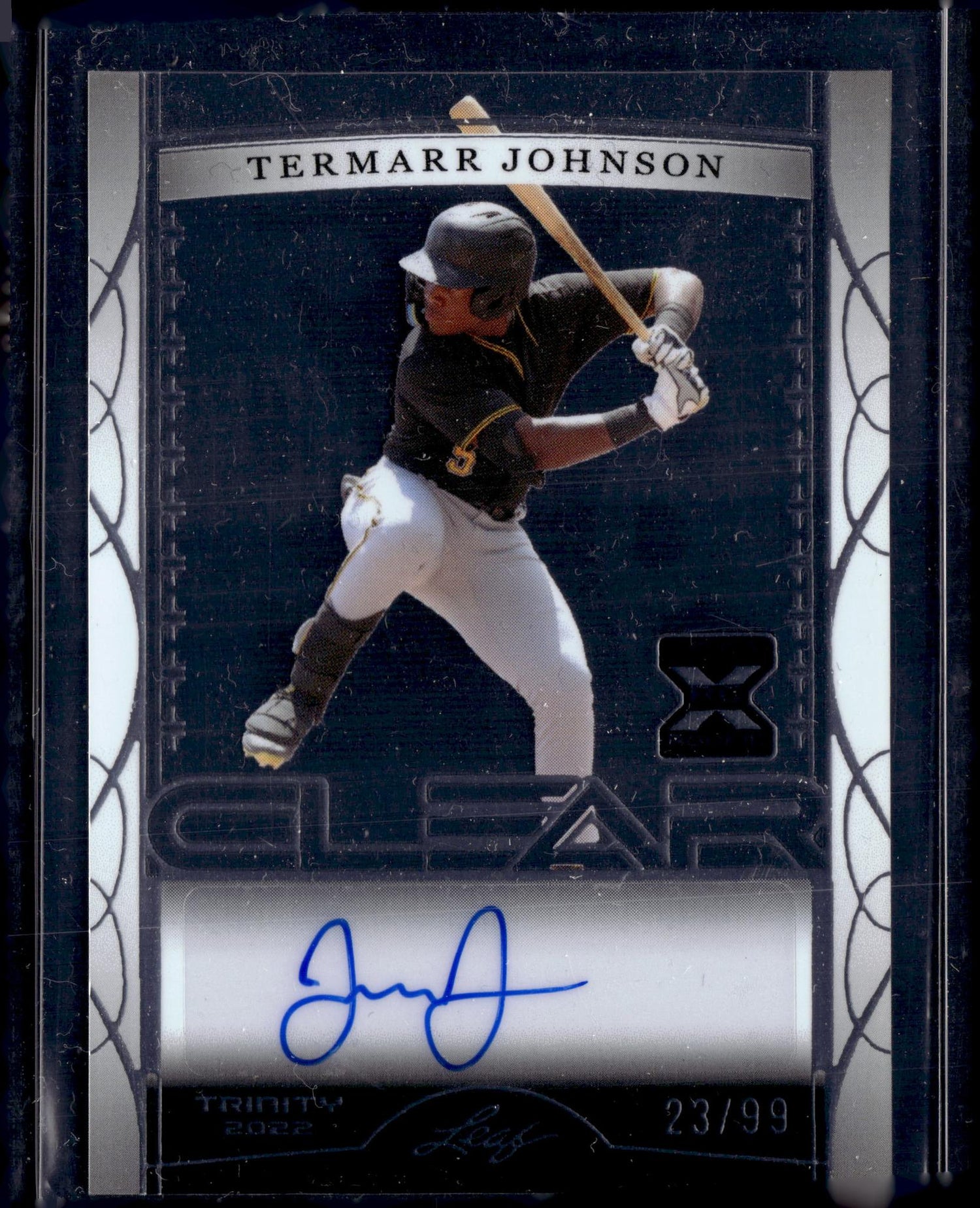 2022 Leaf Trinity Clear #CA-JB3 Termarr Johnson /99 Auto