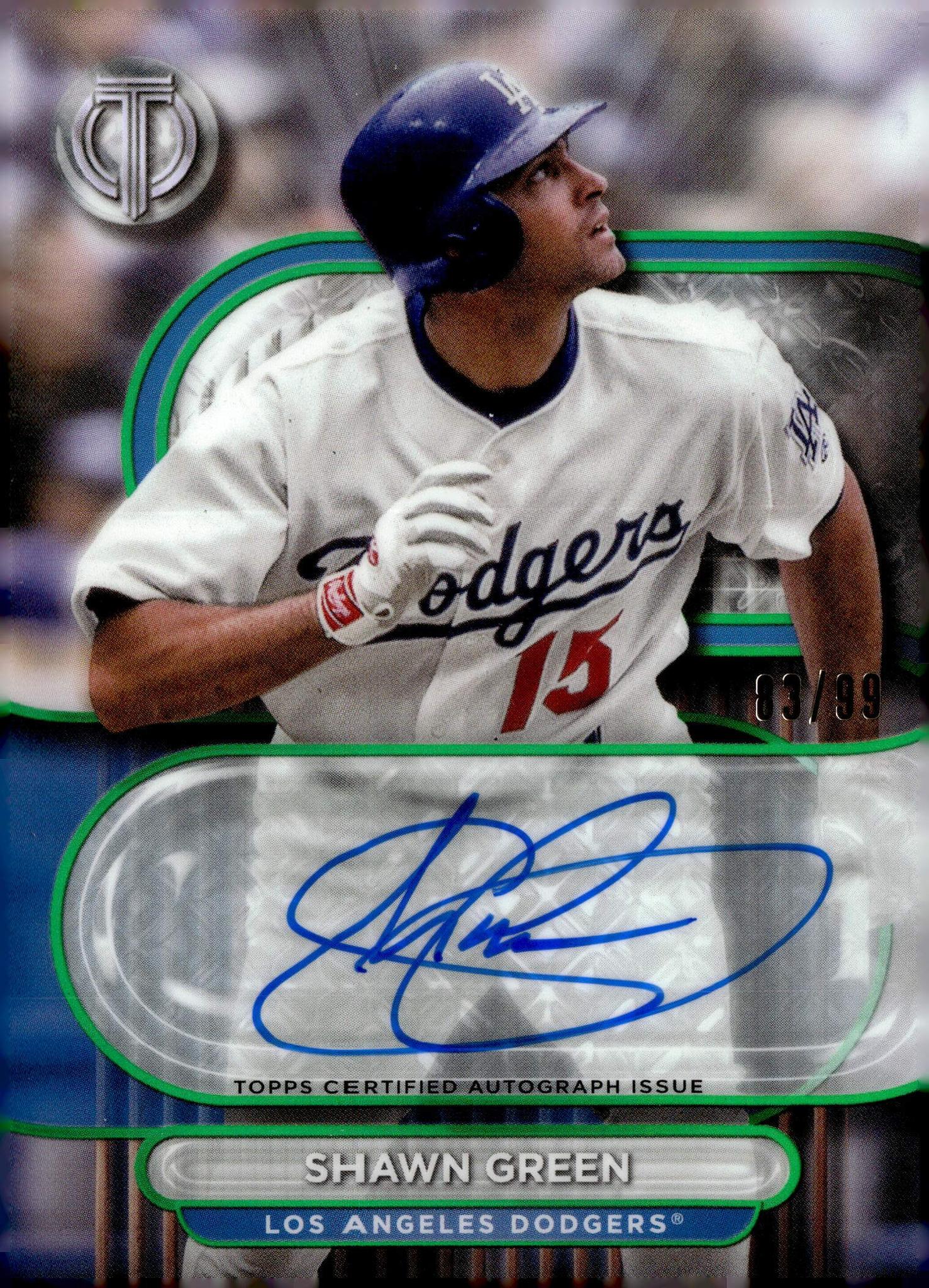 2024 Topps Tribute #TA-SG Shawn Green /99 Auto 