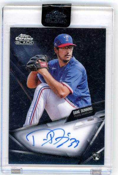 2021 Topps Chrome Black Dane Dunning #CBA-DD Auto