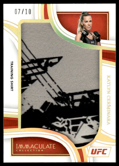 2023 Immaculate Collection UFC Katlyn Cerminara Training Shirt #JM-KCM /10