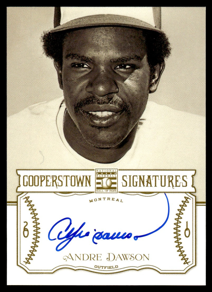 2013 Panini Cooperstown Andre Dawson Cooperstown Signatures /599 Auto