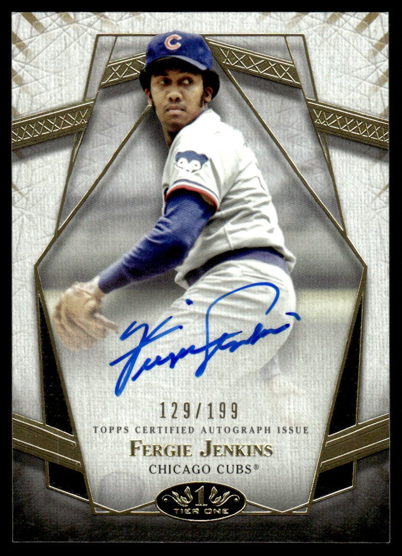 2022 Topps Tier One Fergie Jenkins Prime Performers Auto /199 #PPA-FJ