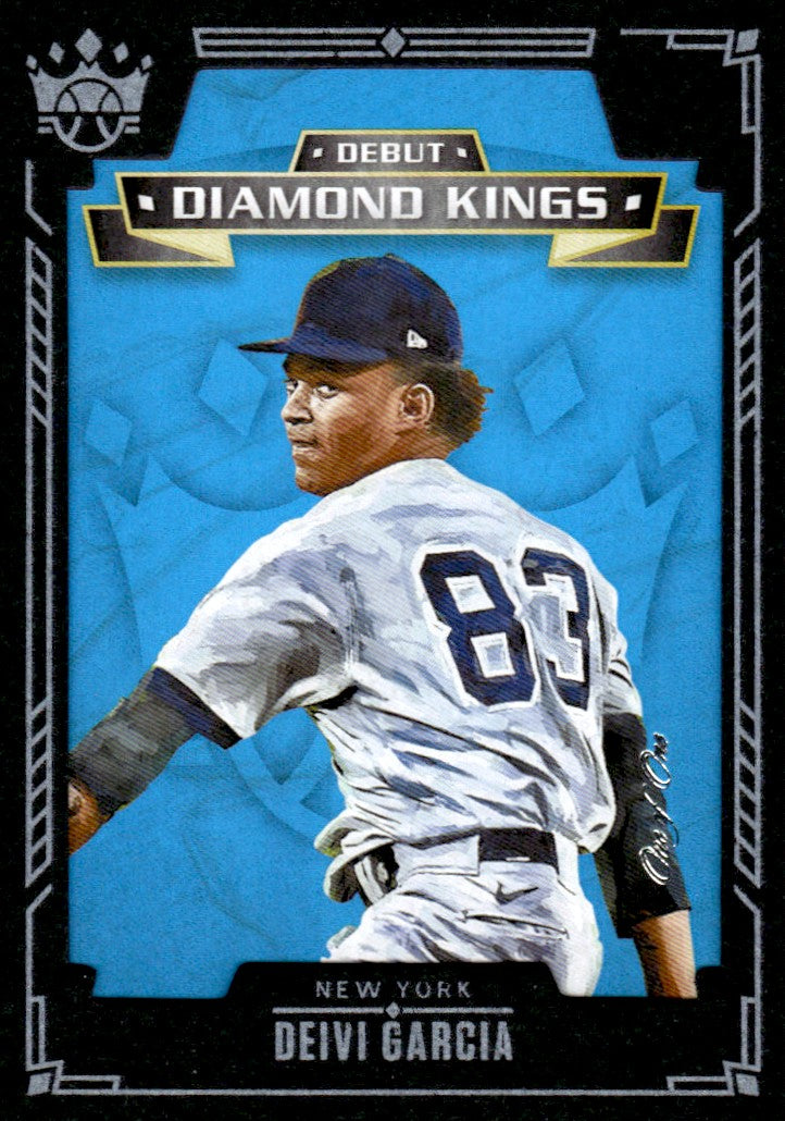 2021 Panini Diamond Kings Deivi Garcia Debut 1/1 One Of One New York Yankees