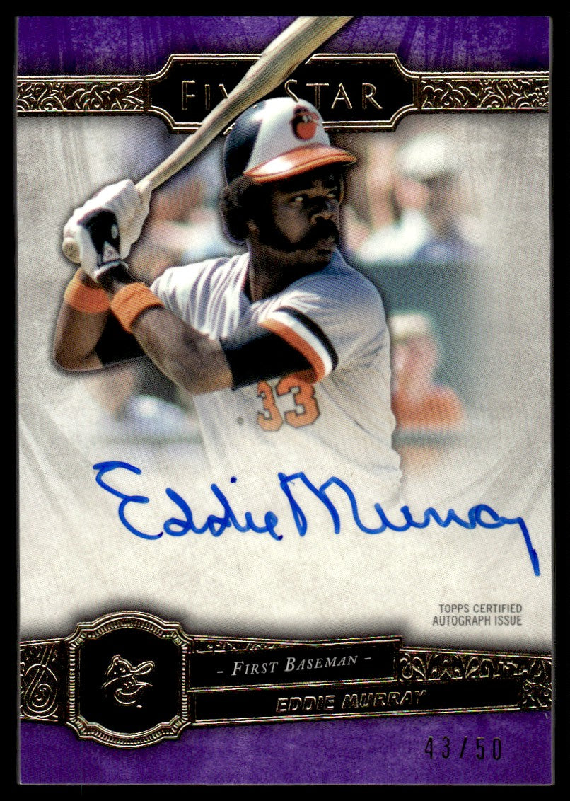 2021 Topps Five Star Eddie Murray /50 Auto #FSA-EM Baltimore Orioles