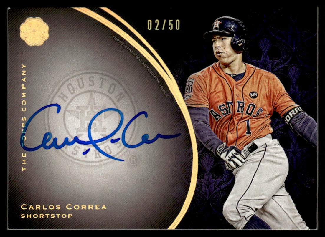 2016 Topps The Mint Carlos Correa Franchise Auto /50 Houston Astros #FA-CC