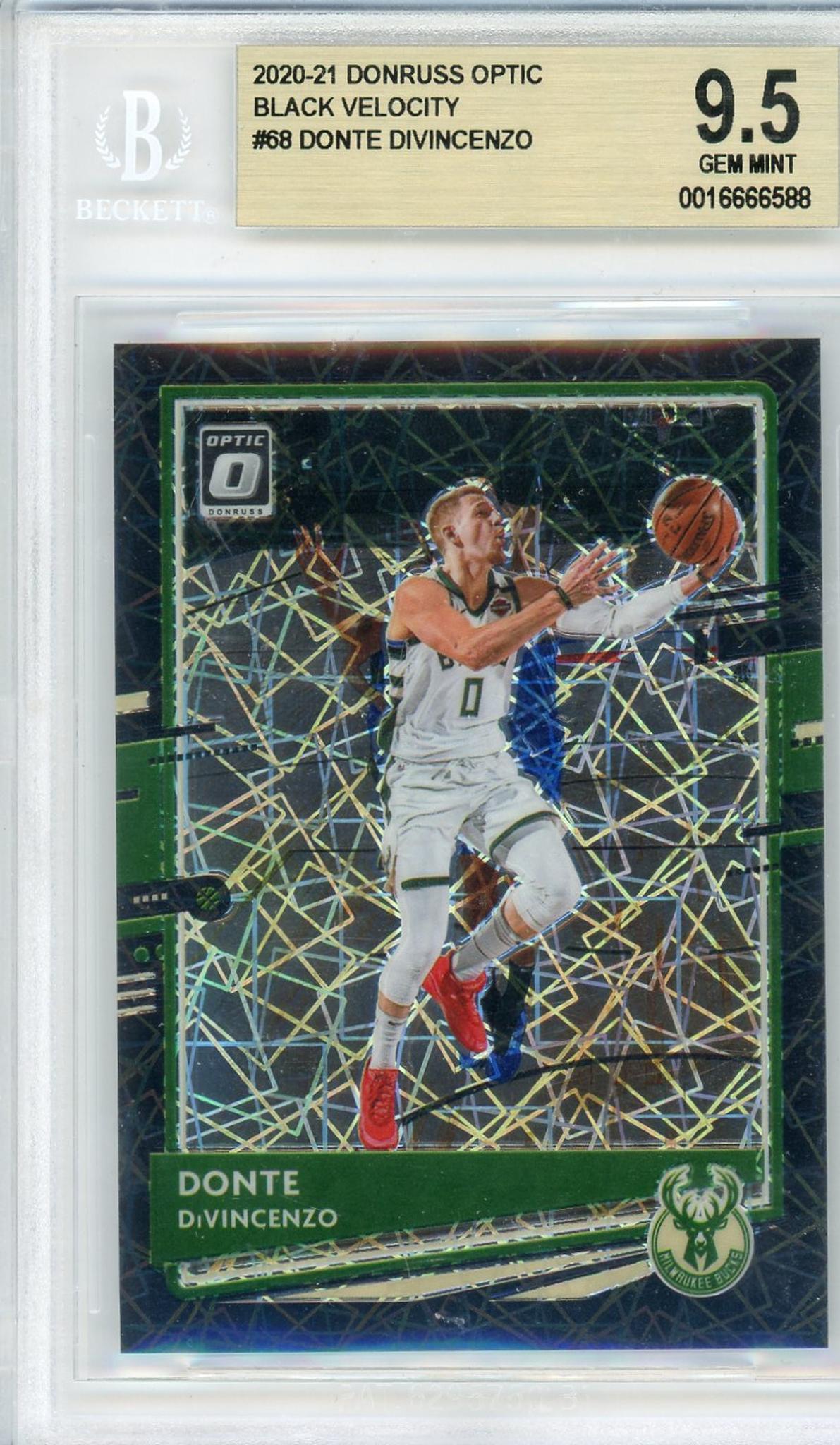 2020 Panini Donruss Optic #68 Donte DiVincenzo Black Velocity /39 BGS 9.5