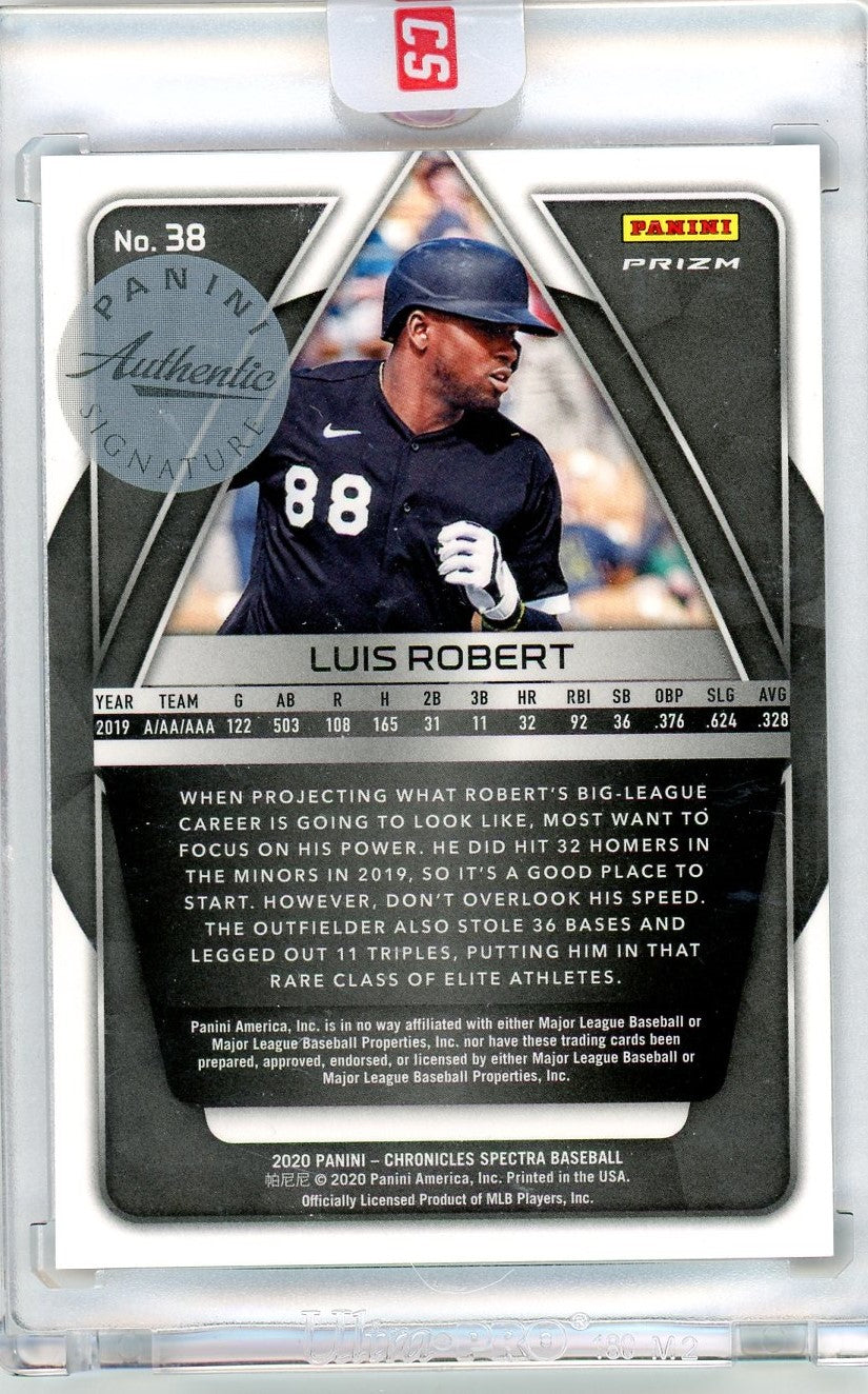 2020 Panini Spectra Luis Robert #38 RC Auto