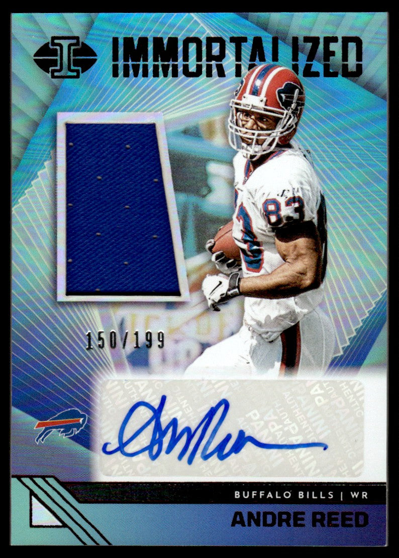 2023 Panini Illusions Andre Reed Auto Patch Immortalized  /199