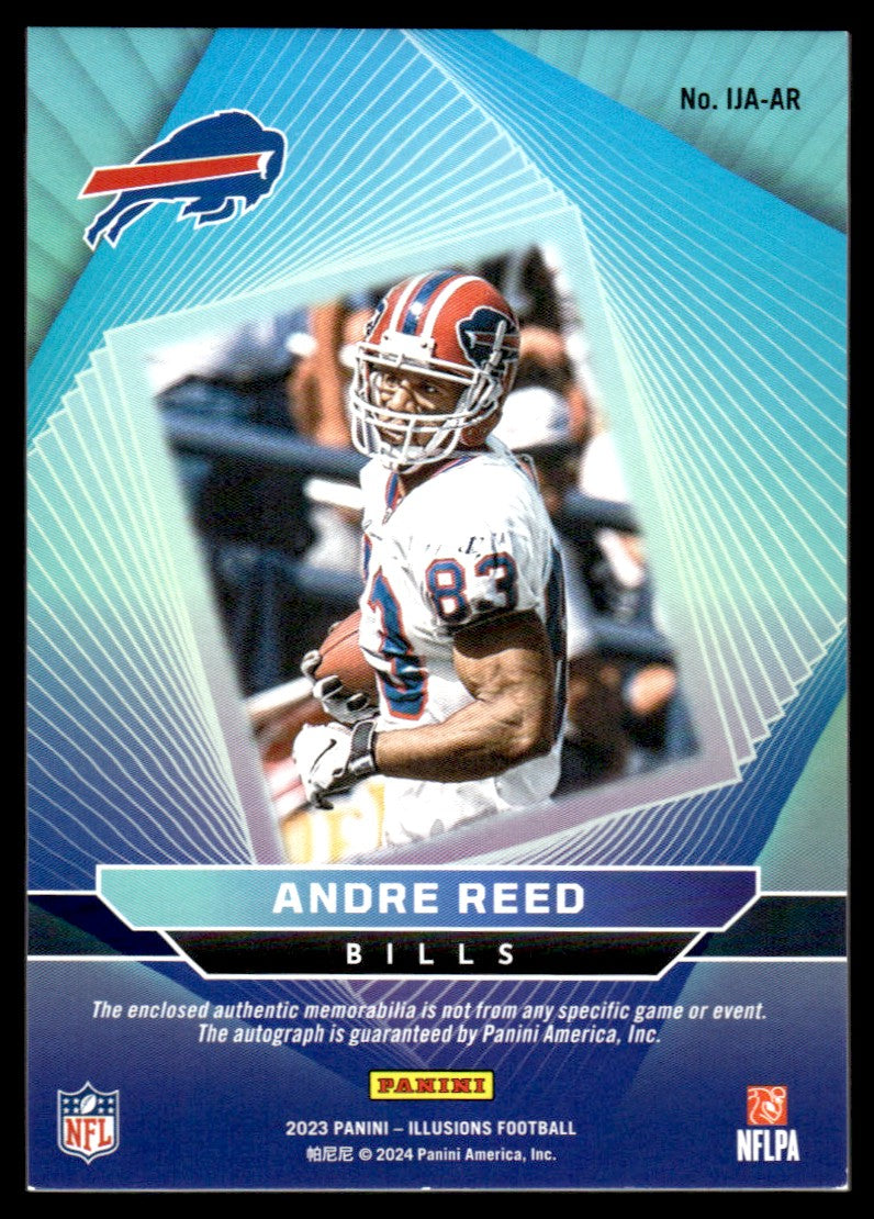 2023 Panini Illusions Andre Reed Auto Patch Immortalized  /199