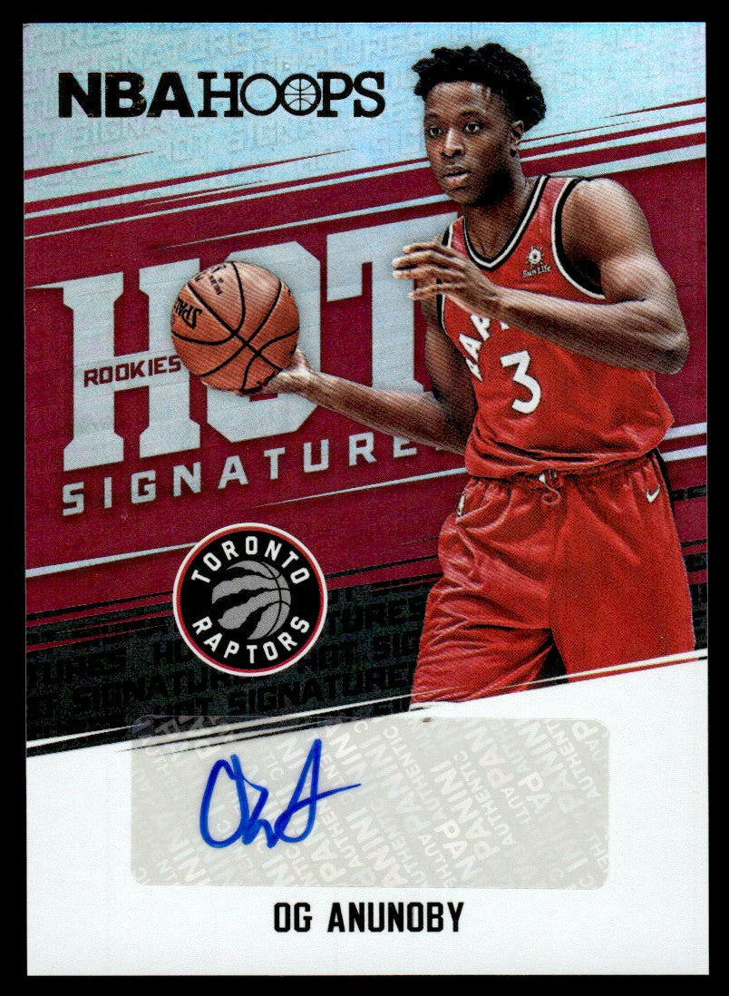 2017 Panini Hoops Hot Signatures OG Anunoby #HSR-OG Auto