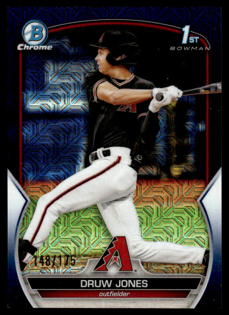 2023 Bowman Chrome BCP-25 Druw Jones Blue Rookie /175   Arizona Diamondbacks