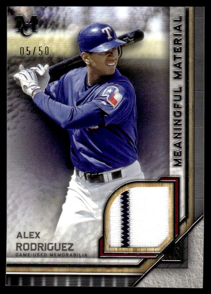 2023 Topps Museum Collection Meaningful Material /50 Alex Rodriguez