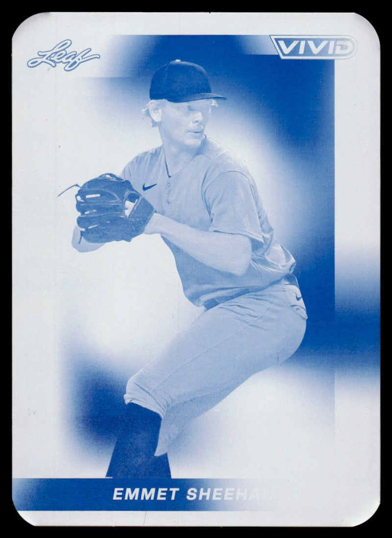 2023 Leaf Vivid Printing Plate Cyan 1/1 Emmet Sheehan