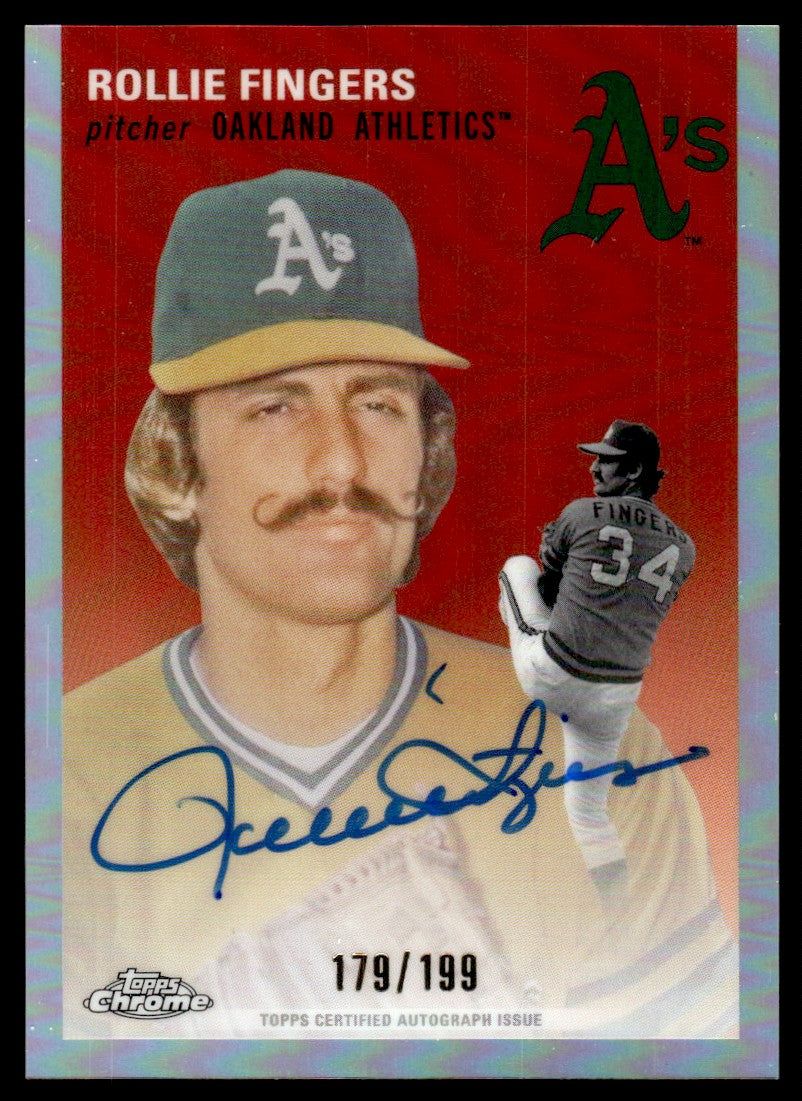 2023 Topps Chrome Platinum Rollie Fingers Autograph Refractor /199