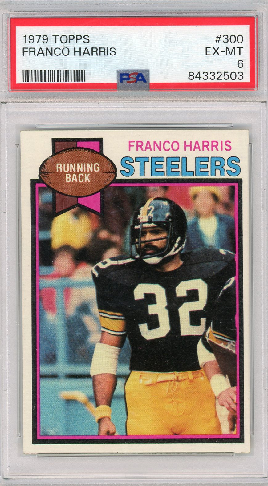 1979 Topps #300 Franco Harris PSA 6