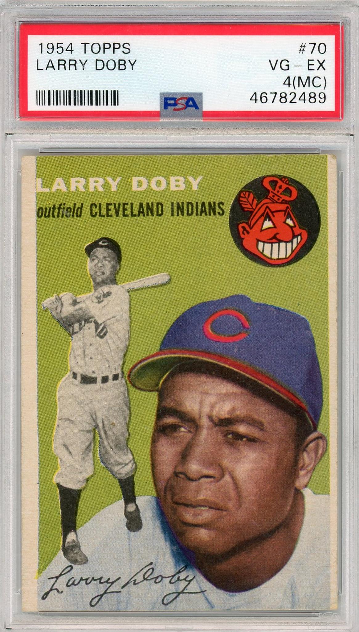 1954 Topps #70 Larry Doby PSA 4 Cleveland Indians