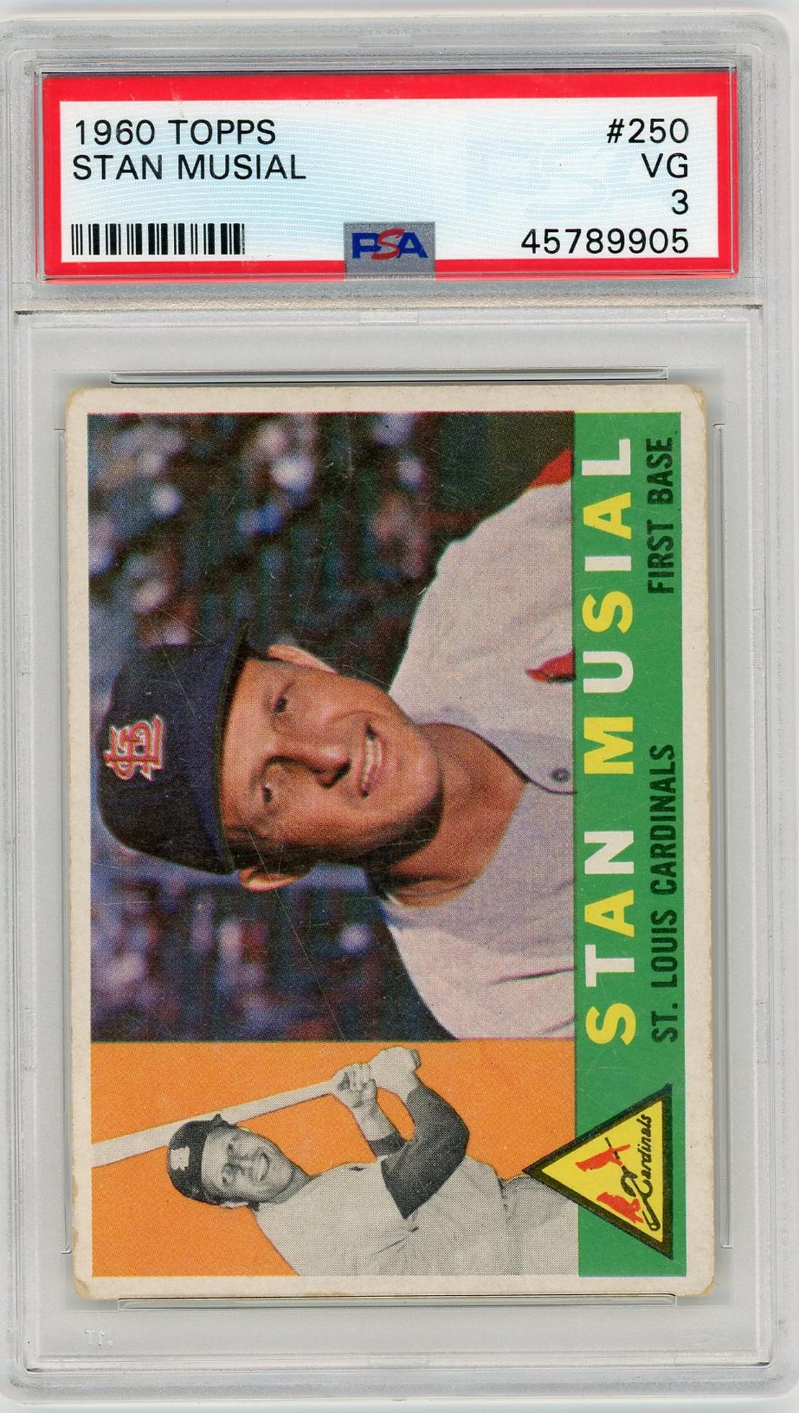 1960 Topps #250 Stan Musial PSA 3