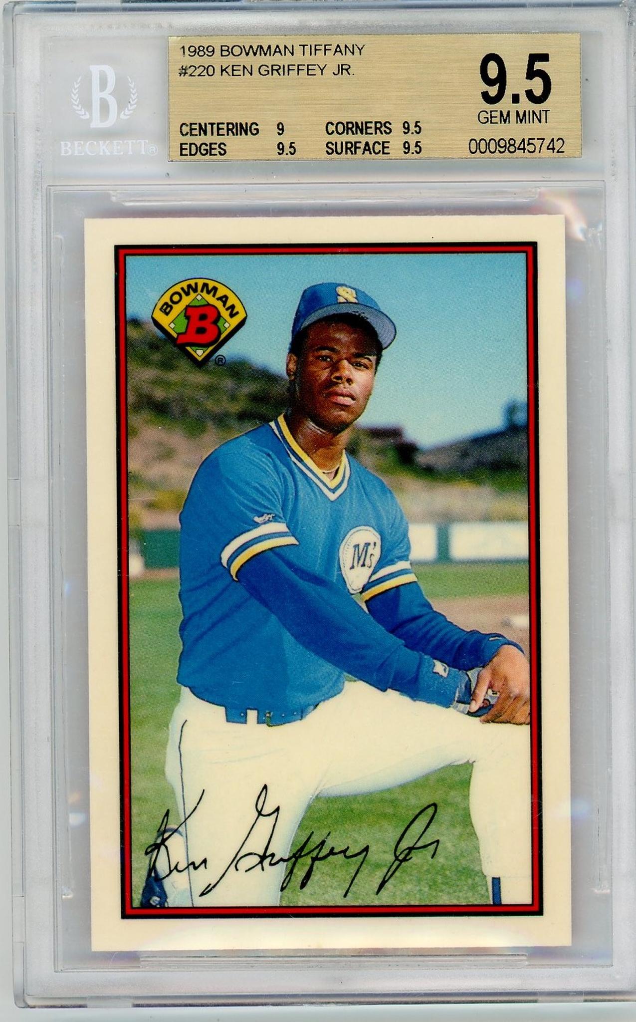 1989 Bowman Tiffany Ken Griffey Jr. Rookie #220 RC BGS 9.5