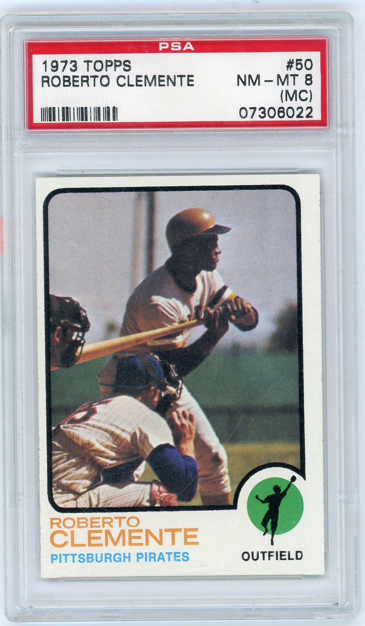 1973 Topps Roberto Clemente #50 PSA 8 Pittsburgh Pirates