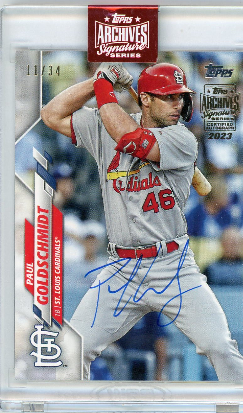 2023 Topps Archives Signature Series Paul Goldschmidt /34 #145 Auto