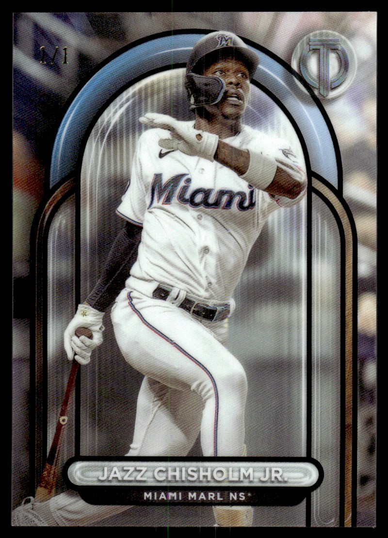 2024 Topps Tribute Jazz Chisholm Jr. 1/1 Miami Marlins #48 