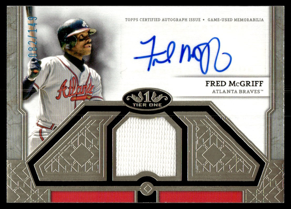 2024 Topps Tier One Fred McGriff Topps Certified Auto Patch /149 #T1AR-FM