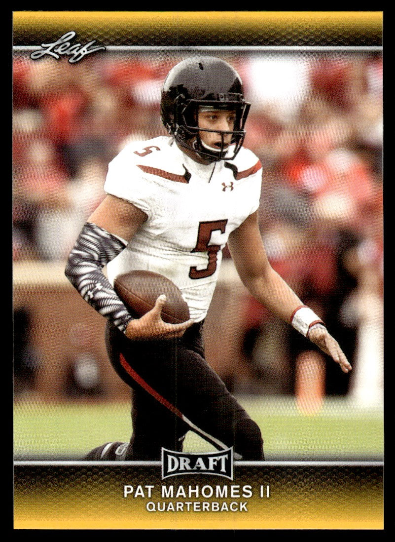 2017 Leaf Draft 56 Pat Mahomes II  Rookie    Texas Tech