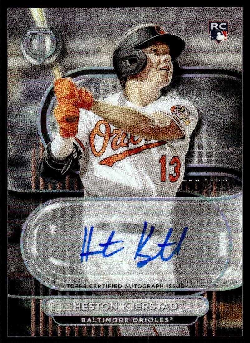 2024 Topps Tribute Heston Kjerstad  Rookie RC  /199 Auto#TA-KJE Orioles