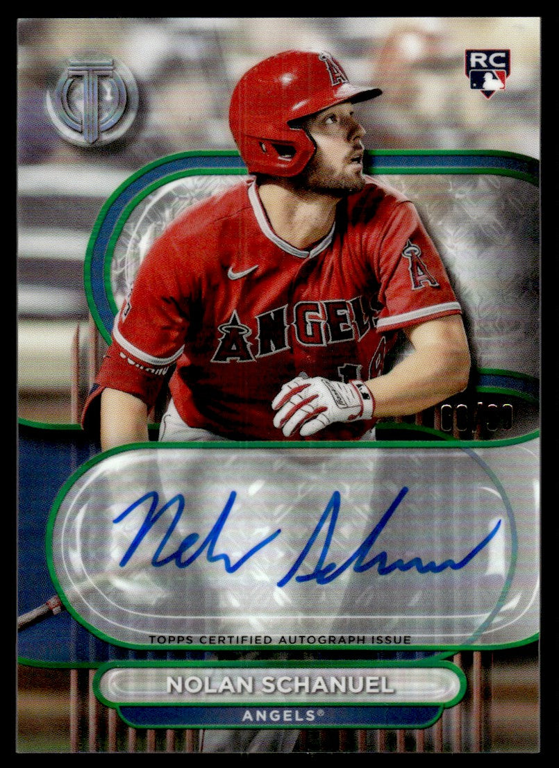 2024 Topps Tribute Nolan Schanuel Green Rookie RC /99 #TA-NSC Auto Angels