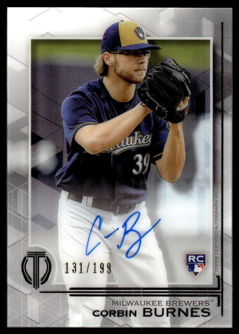 2019 Topps Tribute Rookie Auto /199 Corbin Burnes