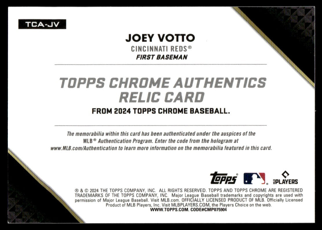 2024 Topps Chrome Authentics Relic /99 Joey Votto