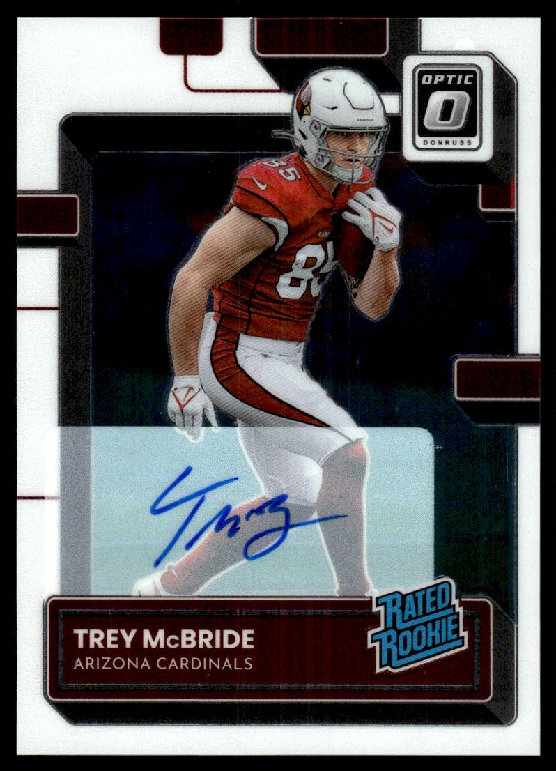 2022 Panini Donruss 237 Trey McBride Prizm Rookie /150 Auto  Arizona Cardinals