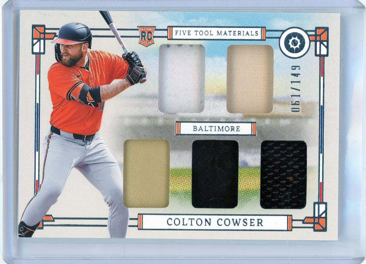 2024 Panini Boys of Summer FT-CC Colton Cowser Five Tool Materials Rookie /149 Baltimore