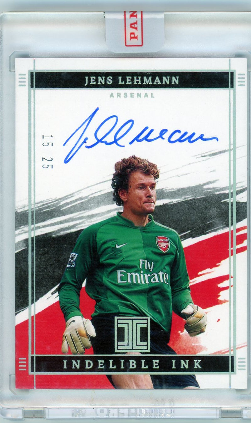 2021 Panini Impeccable Jens Lehmann Indelible Ink /25 Auto Arsenal