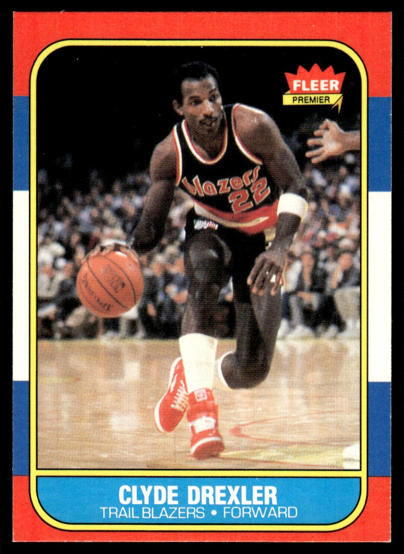 1986 Fleer Premier #26 of 132 Clyde Drexler