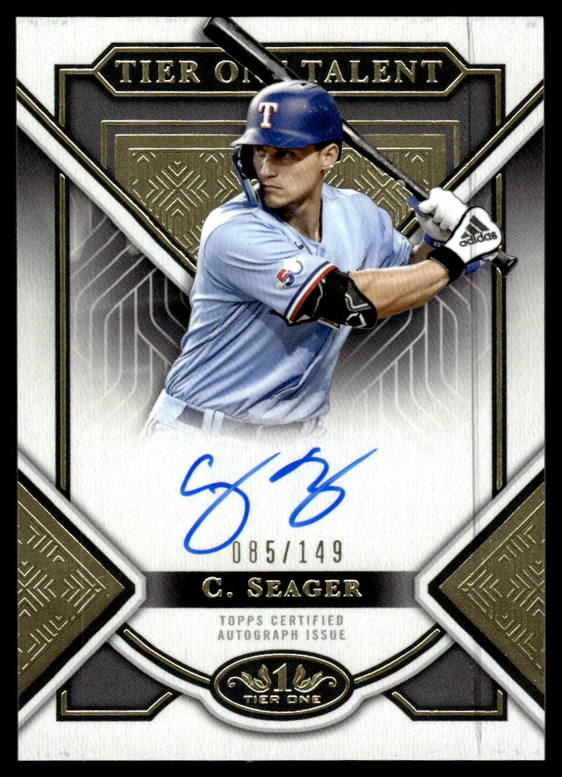 2023 Topps Tier One #T1TA-CS Corey Seager Tier One Talent /149 Auto