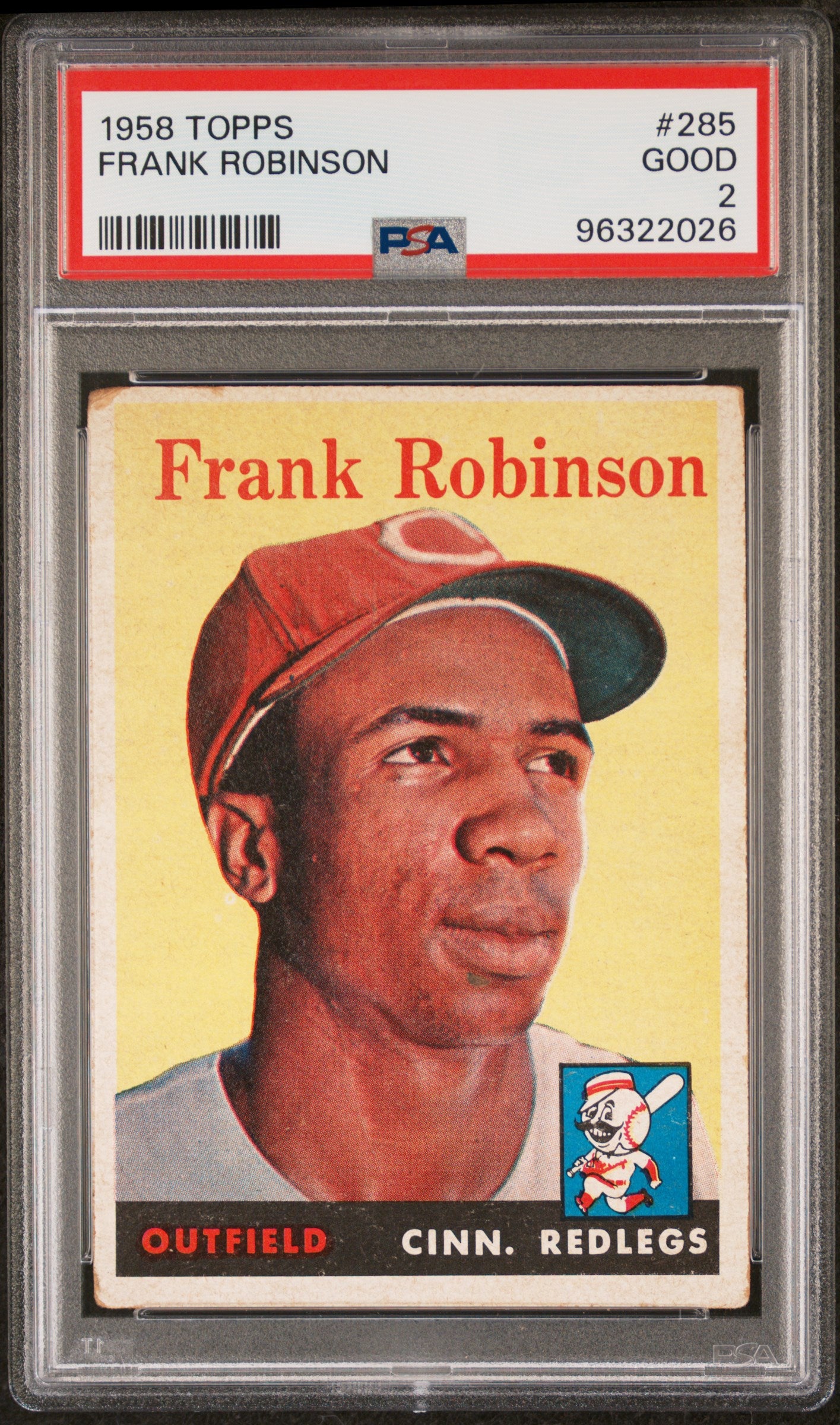 1958 Topps #285 Frank Robinson PSA 2