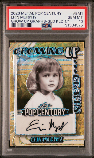 2023 Leaf Pop Century Erin Murphy Grow Up Graphs Auto 1/1 PSA 10