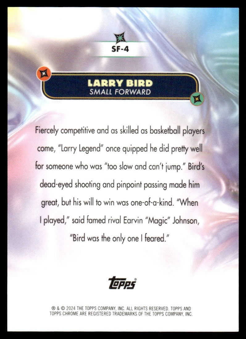 2023-24 Topps Chrome SuperFly SSP Larry Bird 