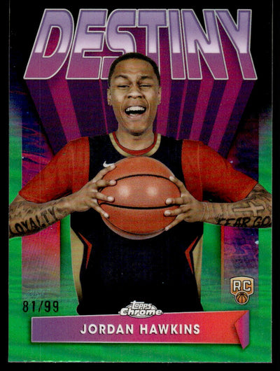 2024 Topps Chrome Destiny Jordan Hawkins #D-8 /99