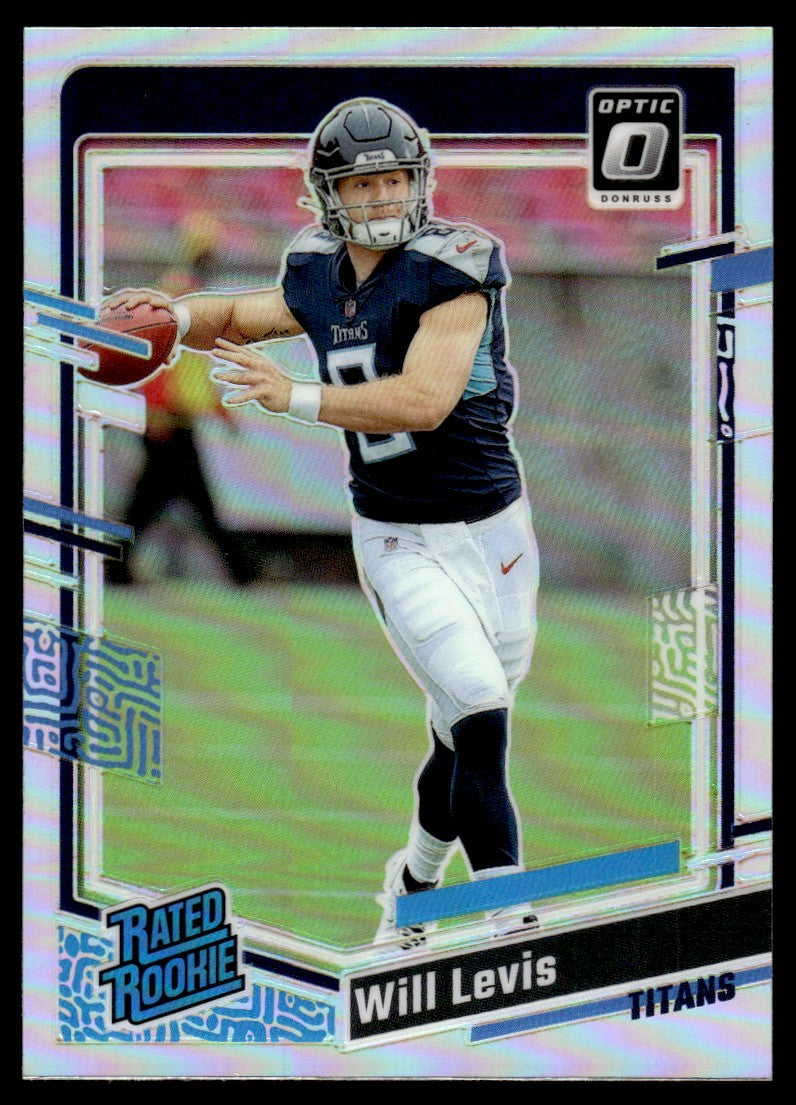 2023 Panini Donruss #298 Will Levis Prizm Rookie Titans Silver Holo