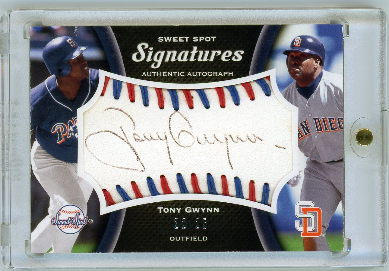 2008 Upper Deck Sweet Spot Signatures /25 Tony Gwynn 