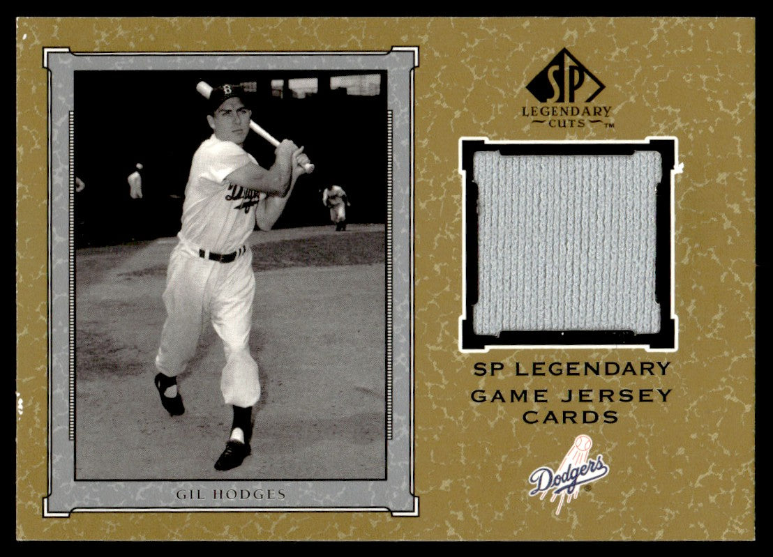 2001 Upper Deck SP Legendary Cuts Game Jersey Gil Hodges 