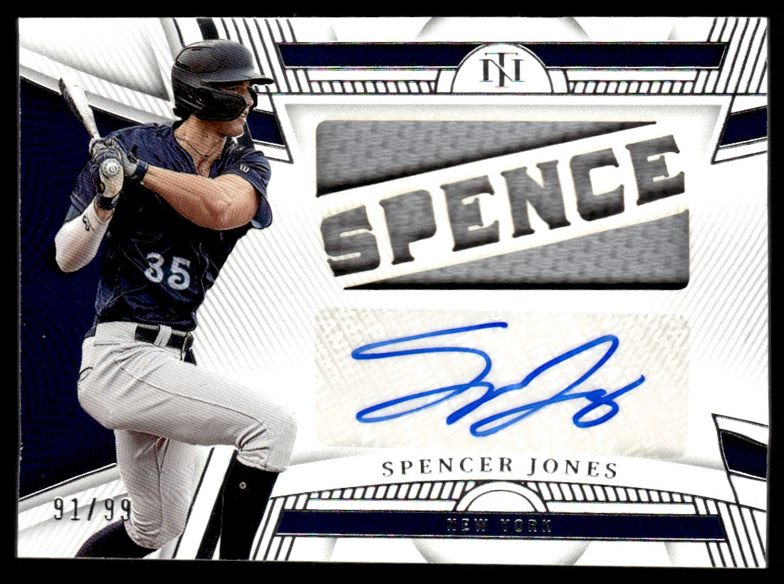 2023 National Treasures Die-Cut Material Signatures /99 Spencer Jones