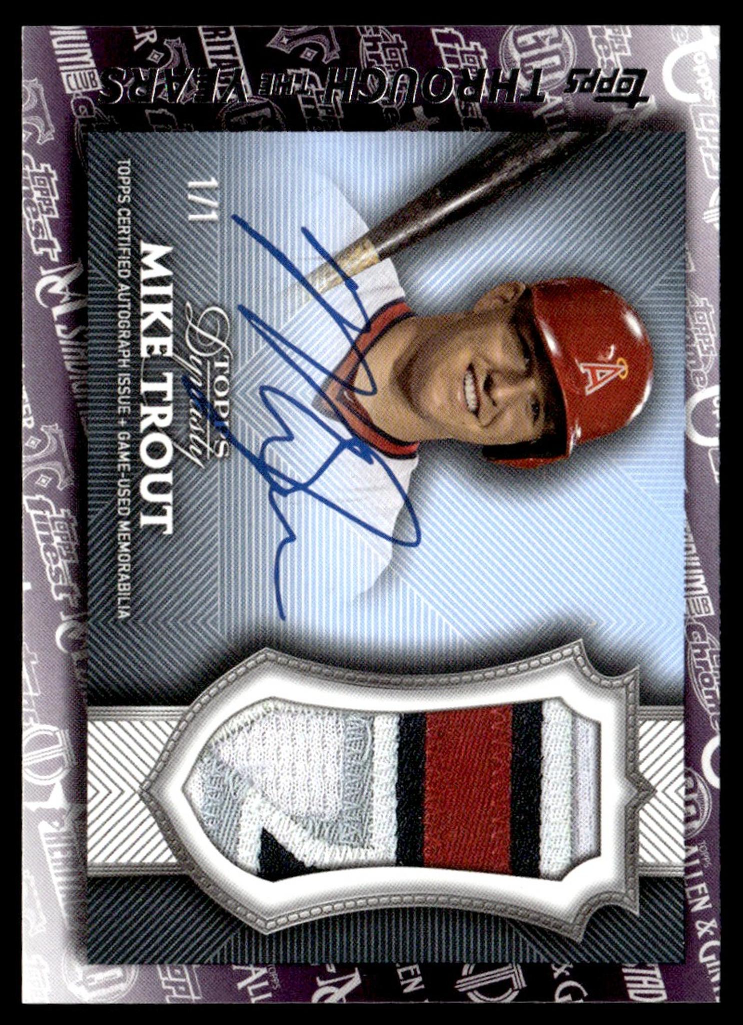 2021 Topps Series 1 Through the Years '17 Dynasty 1/1 Reprint #TTY-9 Mike Trout