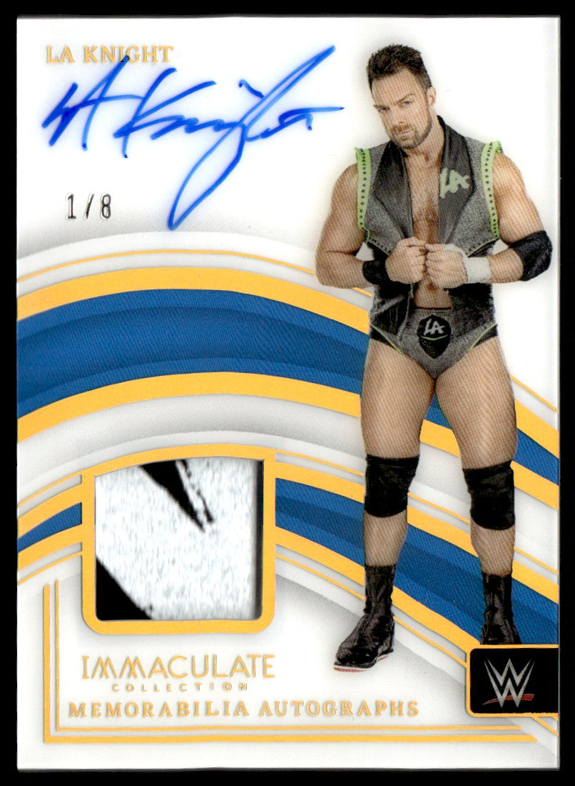 2023 Panini Immaculate WWE LA Knight Memorabilia Autographs /8