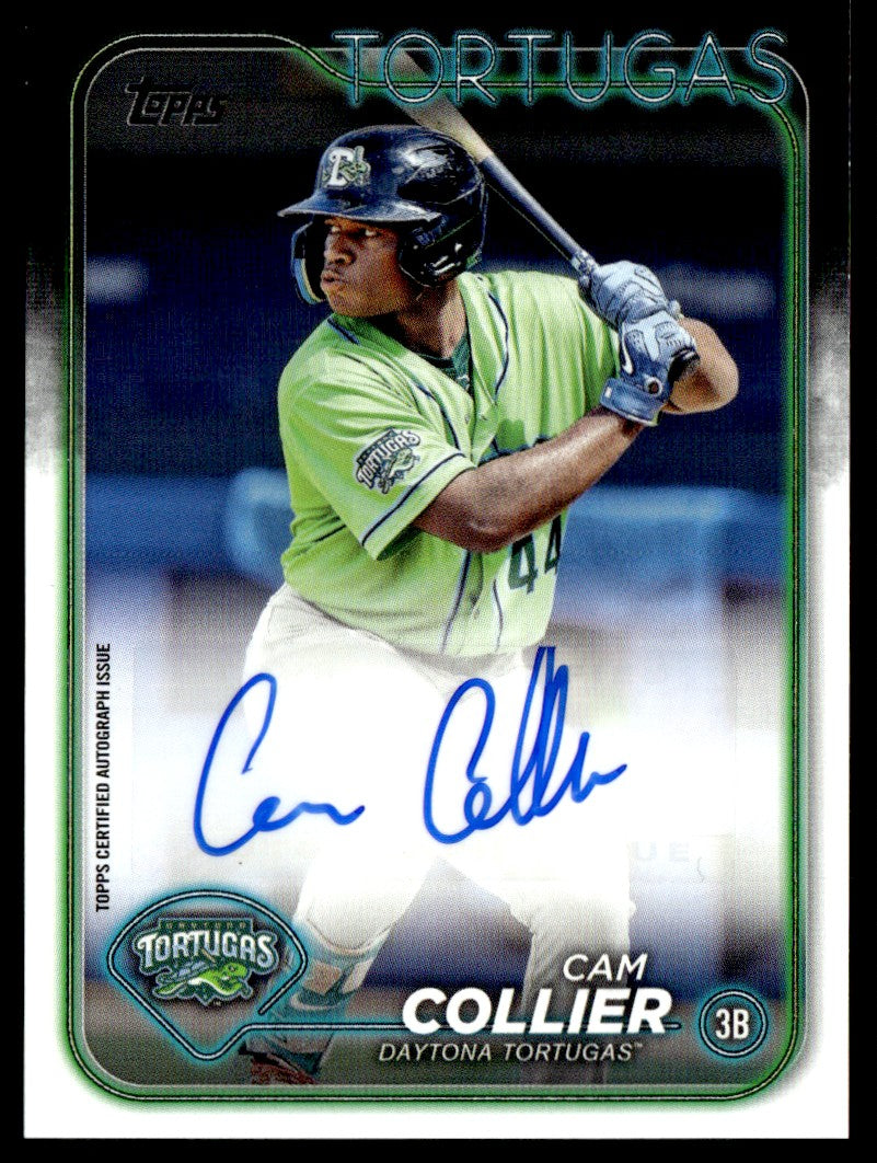 2024 Topps Pro Debut PD-115 Cam Collier Rookie Daytona Tortugas Auto