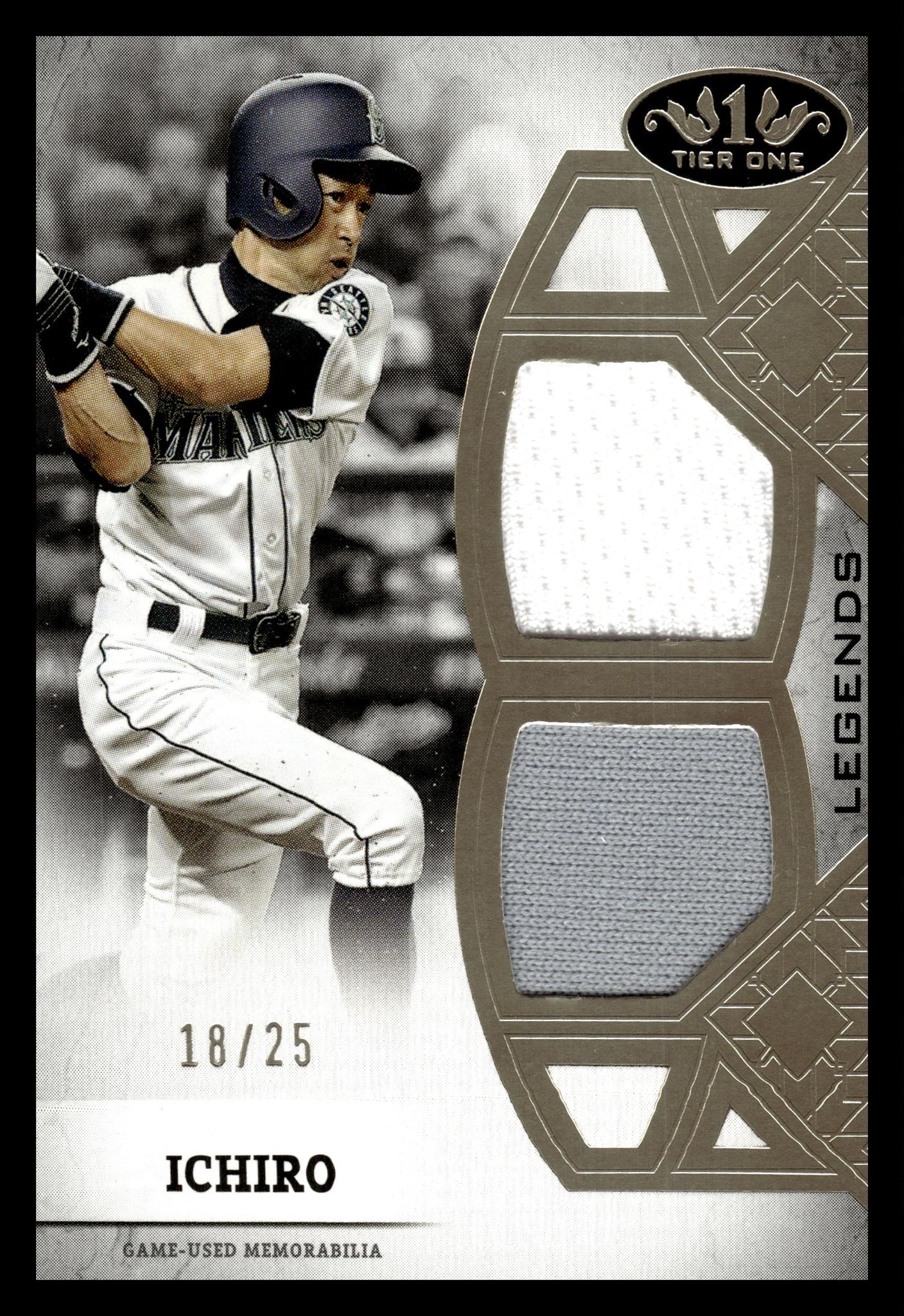 2024 Topps Tier One #T1LR-IS Ichiro Legends /25 Jersey Seattle Mariners