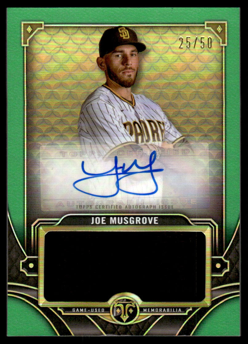 2022 Topps Triple Threads Patch Auto /50 Joe Musgrove